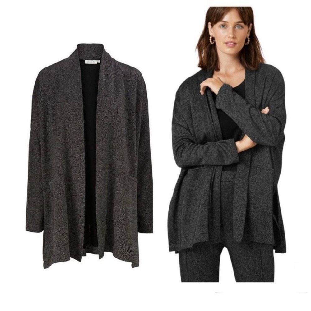 Masai Copenhagen Metallic Lightweight Knit Cardigan Size L